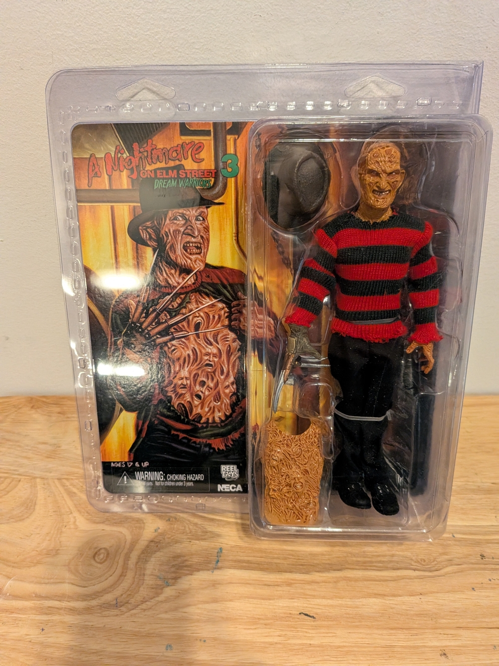NECA Freddy Krueger Red & Black Striped Horror Action Figure
